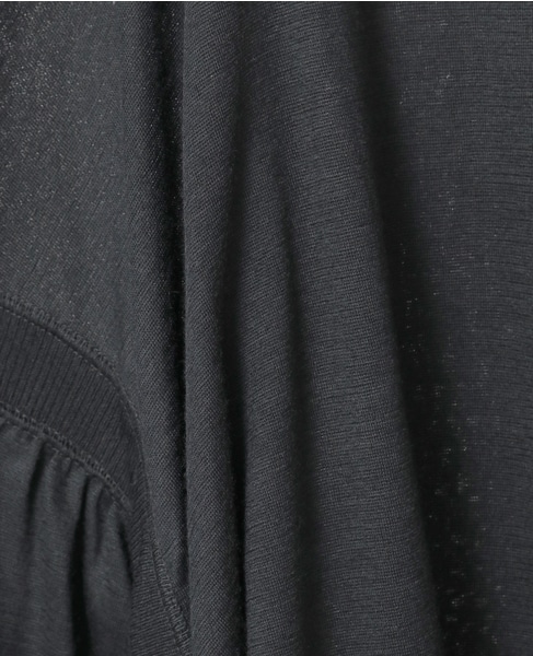 【COGTHEBIGSMOKE/コグザビッグスモーク】 LAURA GATHERED SLV TOP 詳細画像 ブラック 6