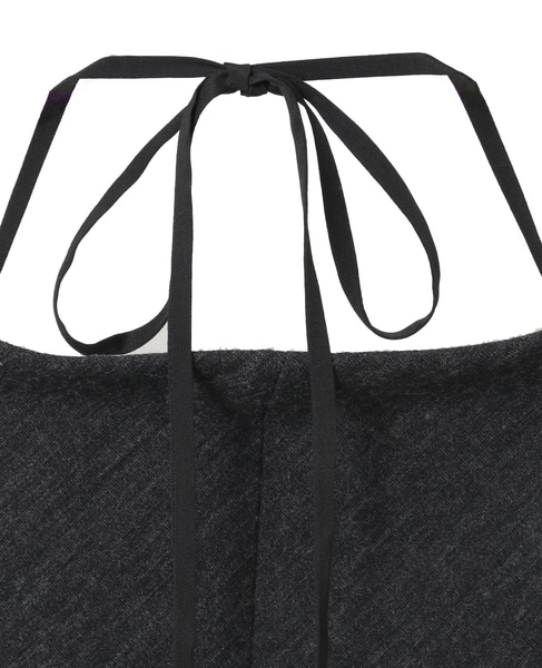 【CARVEN /カルヴェン】BL313-DRAPE BACK TOP 詳細画像 チャコールグレー 4