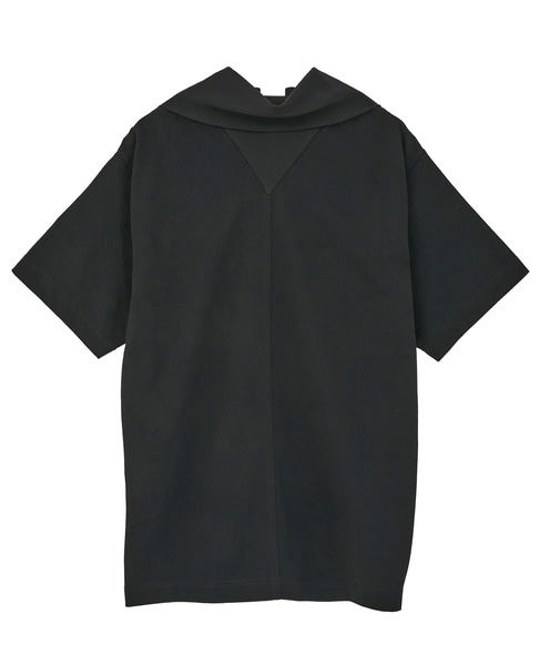 【CARVEN /カルヴェン】JT301-SCARF T-SHIRT 詳細画像 ブラック 2