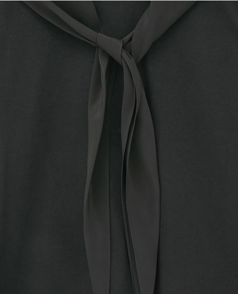 【CARVEN /カルヴェン】JT301-SCARF T-SHIRT 詳細画像 ブラック 7