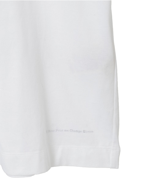 【CARVEN /カルヴェン】JT202-TOP PEARL NECKLACE T-SHIRT 詳細画像 ホワイト 5