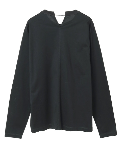 【CARVEN /カルヴェン】JT302-PEARL L. SLEEVE T-SHIRT 詳細画像 ブラック 2