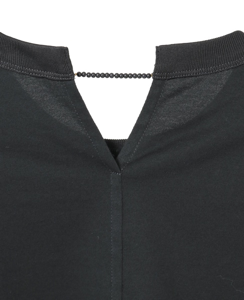【CARVEN /カルヴェン】JT302-PEARL L. SLEEVE T-SHIRT 詳細画像 ブラック 4