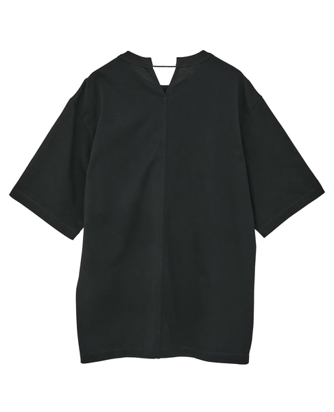 【CARVEN /カルヴェン】JT314-PEARL T-SHIRT 詳細画像 ブラック 2