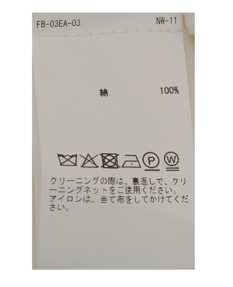 【CARVEN /カルヴェン】JT303-PEARL SCOOP NECK T-SHIRT 詳細画像 アイボリー 6