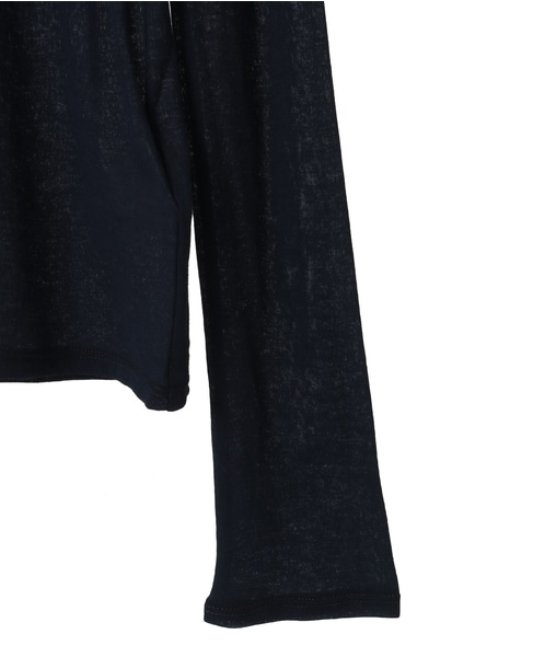 【TU ES MON TRESOR /トゥ エ モン トレゾア】Crew Neck Top 詳細画像 ブラック 5