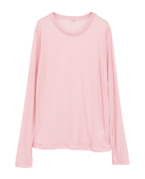 【BASERANGE/ベースレンジ】LONG SLEEVE TEE 詳細画像 ピンク 1