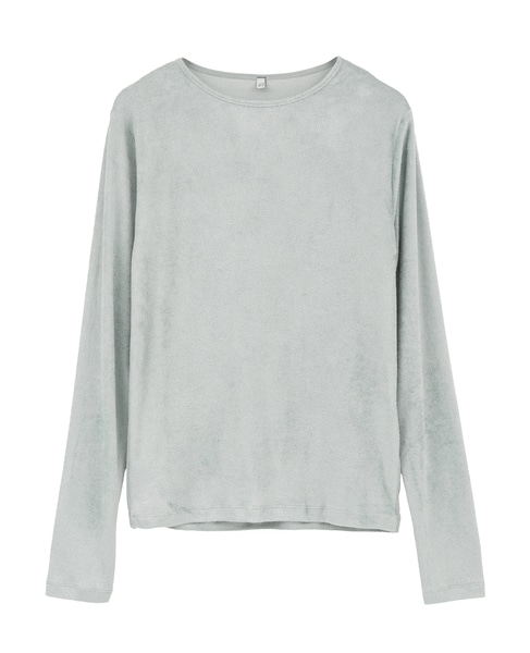 【BASERANGE/ベースレンジ】OMO LONG SLEEVE TEE 詳細画像 ライトグレー 1