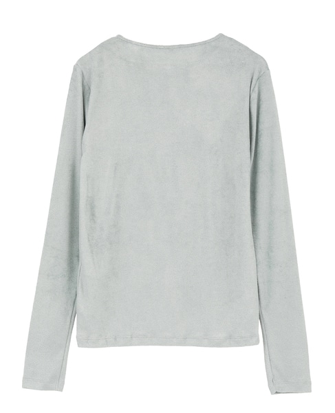 【BASERANGE/ベースレンジ】OMO LONG SLEEVE TEE 詳細画像 ライトグレー 2