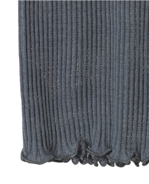 《別注》【Oscalito/オスカリート】ウールシルクメッシュPO 詳細画像 グレー 5