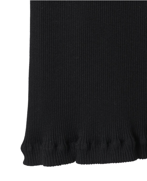 《別注》【Oscalito/オスカリート】リブクルーネックプルオーバー 詳細画像 ブラック 4