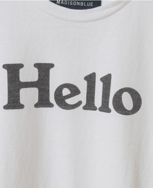 MADISONBLUE/マディソンブルー】HELLO TEE｜martinique