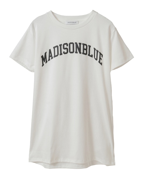 【MADISONBLUE/マディソンブルー】COLLEGE LOGO TEE 詳細画像 ホワイト 1
