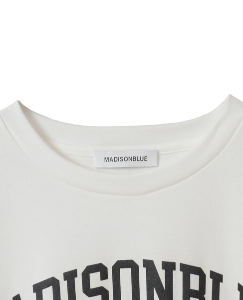 【MADISONBLUE/マディソンブルー】COLLEGE LOGO TEE 詳細画像 ホワイト 3