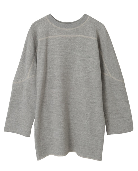 【MADISONBLUE/マディソンブルー】FOOTBALL TEE SWEAT 詳細画像 杢グレー 2