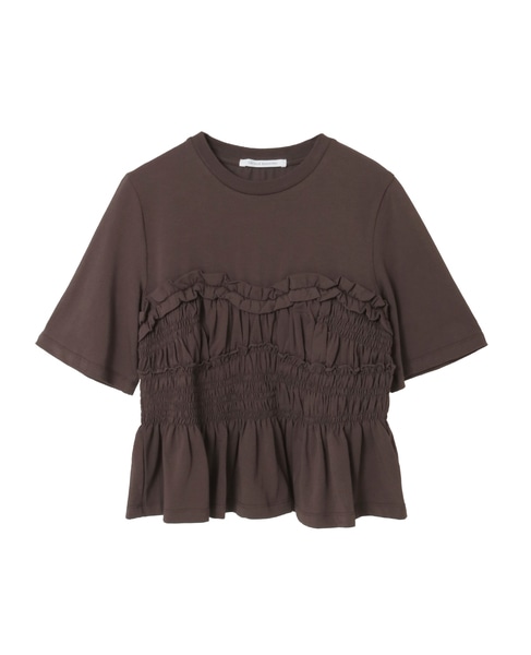 【Cecilie Bahnsen /セシリー・バンセン】VILDE T-SHIRT 詳細画像 ブラウン 1