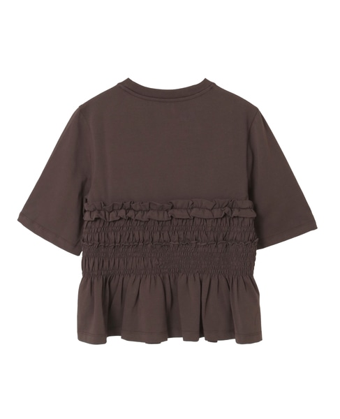 【Cecilie Bahnsen /セシリー・バンセン】VILDE T-SHIRT 詳細画像 ブラウン 2