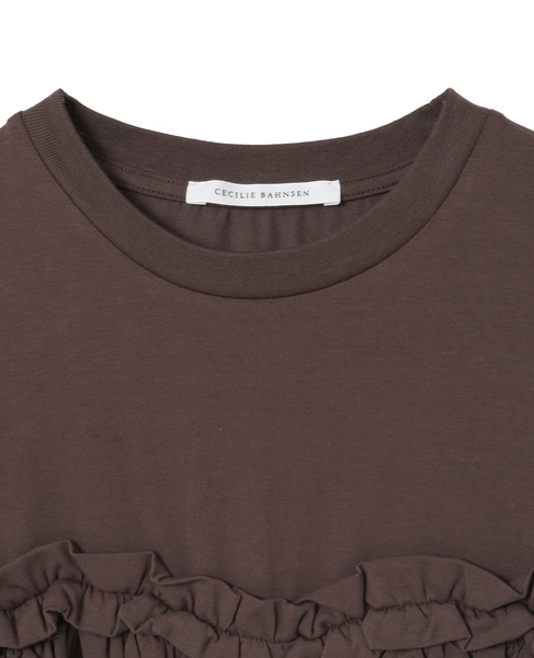 【Cecilie Bahnsen /セシリー・バンセン】VILDE T-SHIRT 詳細画像 ブラウン 3