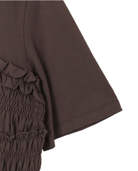 【Cecilie Bahnsen /セシリー・バンセン】VILDE T-SHIRT 詳細画像 ブラウン 4