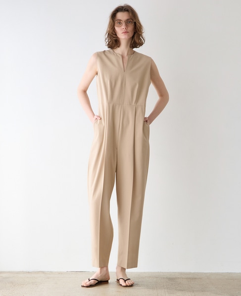 ノースリーブオールインワン 詳細画像 ベージュ 2