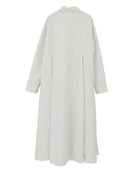 フレアラインシャツワンピース 詳細画像 ストライプ 2