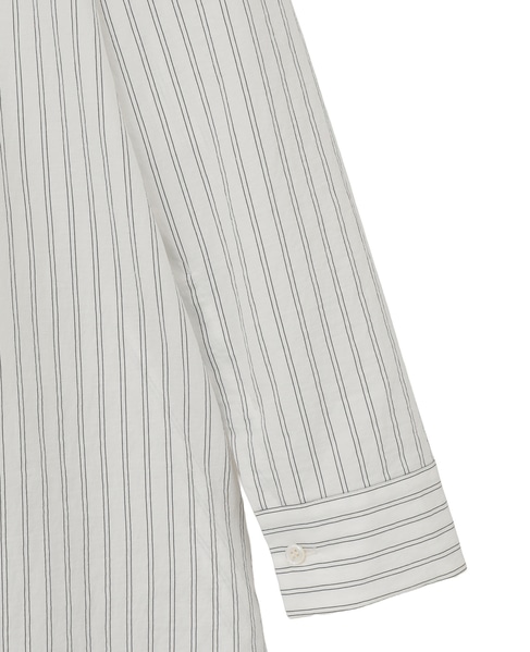 フレアラインシャツワンピース 詳細画像 ストライプ 4