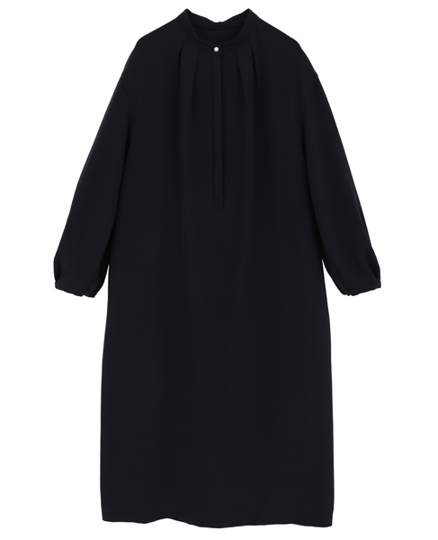 平二重ストレッチコクーンワンピース 詳細画像 ネイビー 1