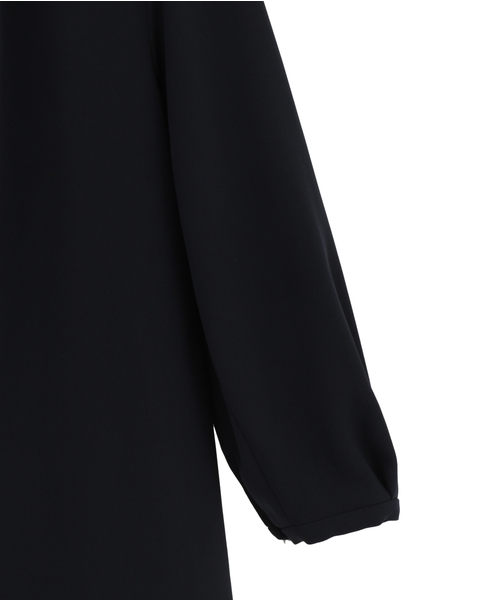 平二重ストレッチコクーンワンピース 詳細画像 ネイビー 4