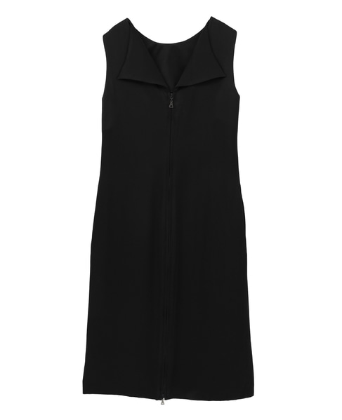 【l’heritage martinique/レリタージュ マルティニーク】ヘヴィーサテンサックドレス 詳細画像 ブラック 2