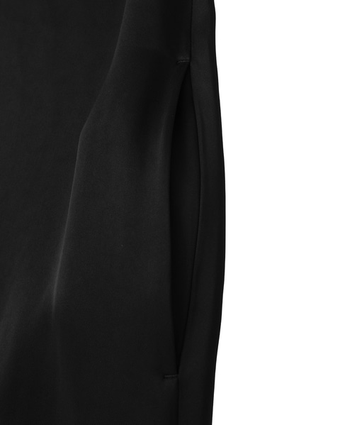 【l’heritage martinique/レリタージュ マルティニーク】ヘヴィーサテンサックドレス 詳細画像 ブラック 6