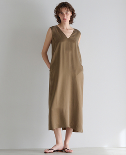 ヴィンテージライクキュプラパールワンピース