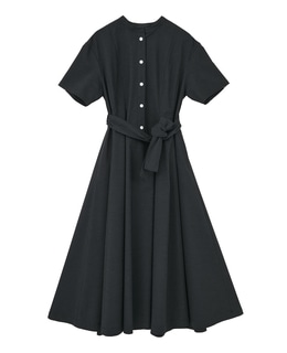 【l’heritage martinique/レリタージュ マルティニーク】リネンコットンストレッチワンピース