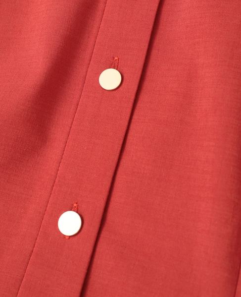 【l’heritage martinique/レリタージュ マルティニーク】リネンコットンストレッチワンピース 詳細画像 オレンジ 7