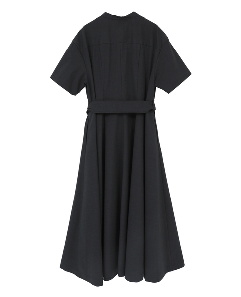 【l&rsquo;heritage martinique/レリタージュ マルティニーク】リネンコットンストレッチワンピース 詳細画像 ブラック 3