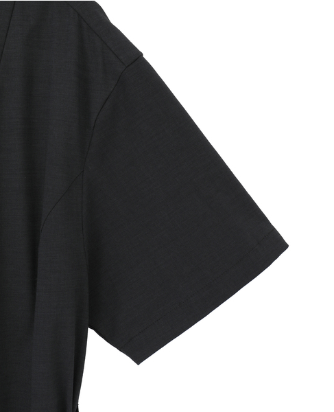 【l&rsquo;heritage martinique/レリタージュ マルティニーク】リネンコットンストレッチワンピース 詳細画像 ブラック 5