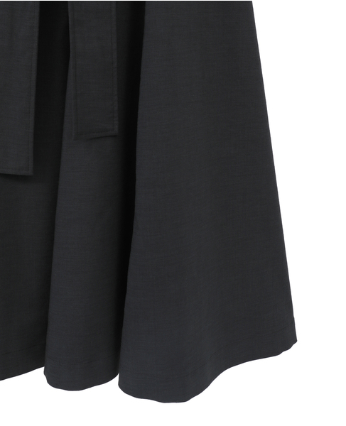 【l&rsquo;heritage martinique/レリタージュ マルティニーク】リネンコットンストレッチワンピース 詳細画像 ブラック 6