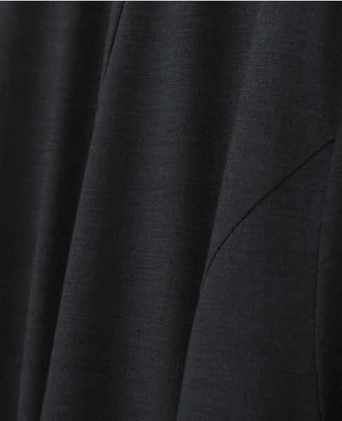 【l&rsquo;heritage martinique/レリタージュ マルティニーク】リネンコットンストレッチワンピース 詳細画像 ブラック 9