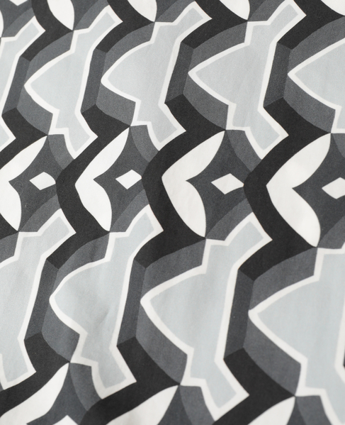 【l’heritage martinique/レリタージュ マルティニーク】アールデコ・タイルサマードレス 詳細画像 ブラック×オフ 7