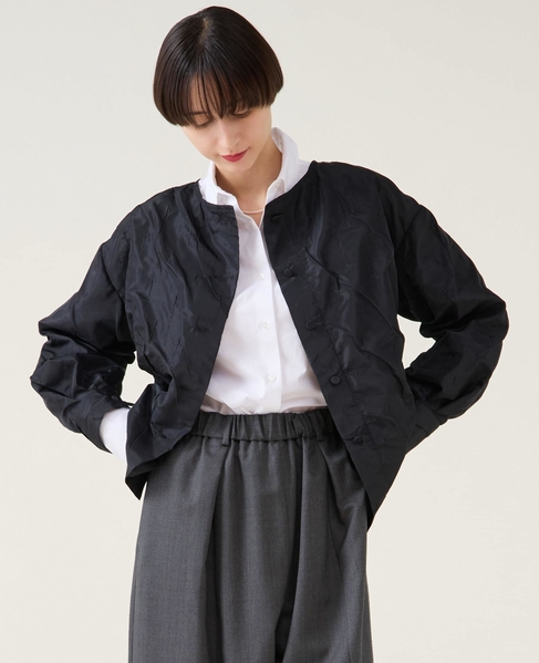 ジャガード2wayプルオーバー（セットアップ可） 詳細画像 ブラック 5