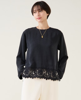 キュプラリバーレースブラウス（セットアップ可）