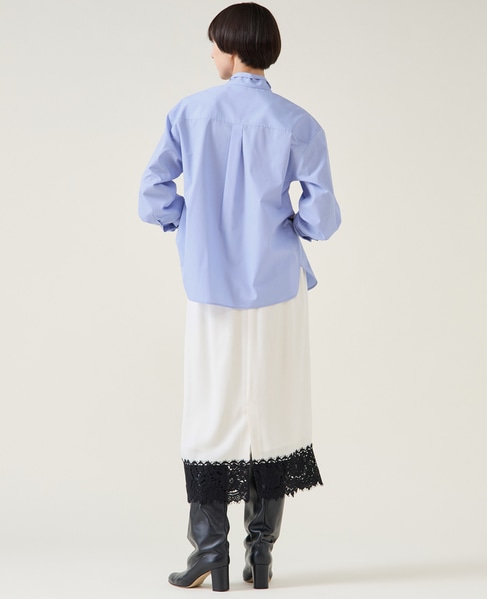 ハイカウントTCブロードシャツ 詳細画像 サックス 6