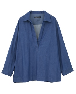 デニムスキッパーシャツ（セットアップ可）