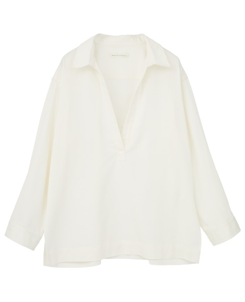 デニムスキッパーシャツ（セットアップ可） 詳細画像 ホワイト 1