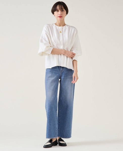 デニムドルマンタックブラウス（セットアップ可） 詳細画像 ホワイト 3