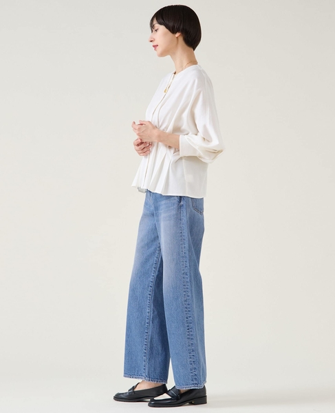 デニムドルマンタックブラウス（セットアップ可） 詳細画像 ホワイト 4
