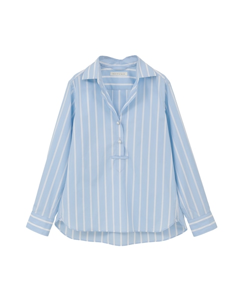 《定番》パールスキッパー 詳細画像 サックスストライプ 1