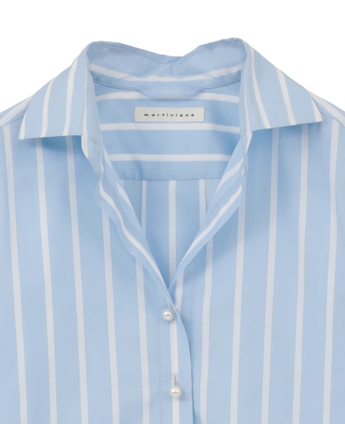 《定番》パールスキッパー 詳細画像 サックスストライプ 3