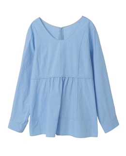 タイプライタークルーペプラムブラウス