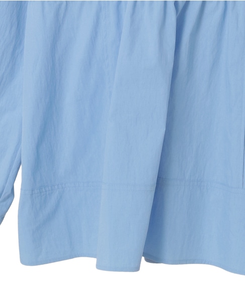 タイプライタークルーペプラムブラウス 詳細画像 サックス 5