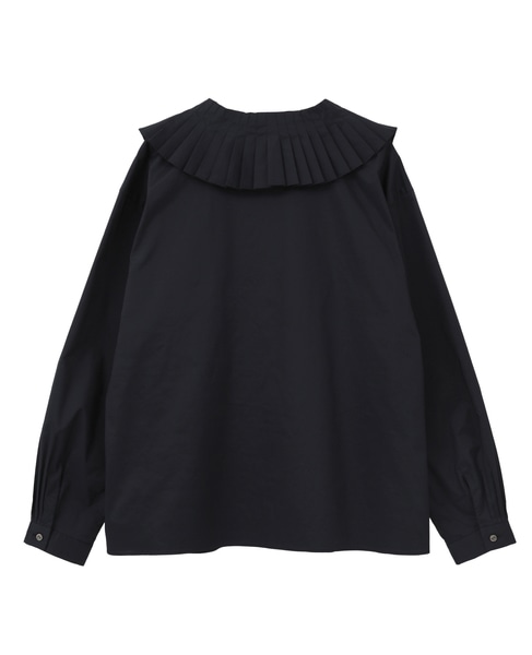 タックカラーブラウス 詳細画像 ネイビー 2